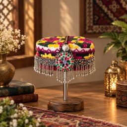 Gilgity Embroidered Cap for Women – With Silver Silsila product photo 3